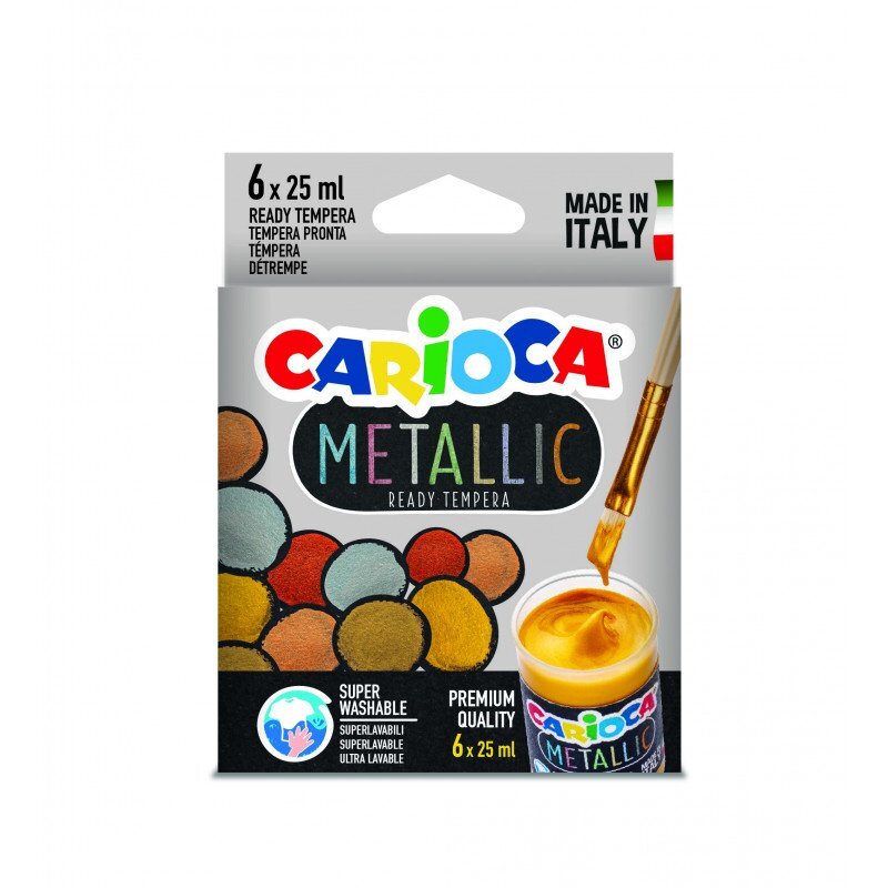 Set 6 Tempere Metallic Carioca