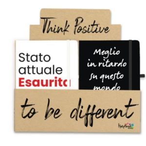 Taccuino  Think positive to be different