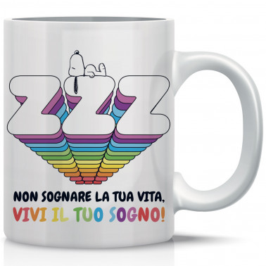 Tazza In Ceramica Snoopy Rugby: Idea Regalo Ufficiale Peanuts Per Colazione, Lavabile In Microonde - 5