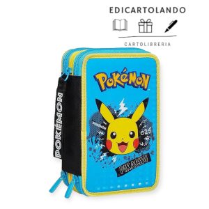 Astuccio 3 zip Pokemon