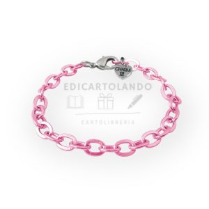 Braccialetto a catena color rosa