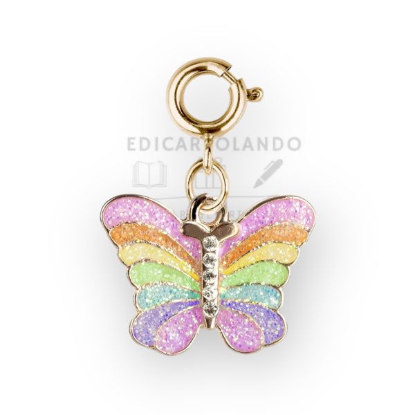 Charm Farfalla Glitterata