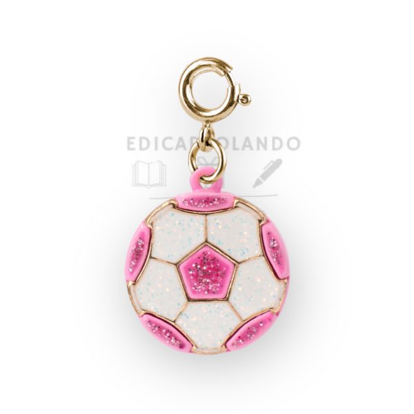 Charm Pallone da Calcio rosa