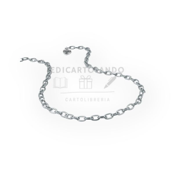 Collana a catena color argento