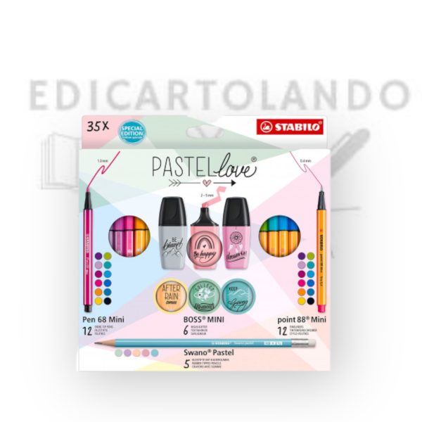 Set Mini World Pastel Love - 35 pezzi