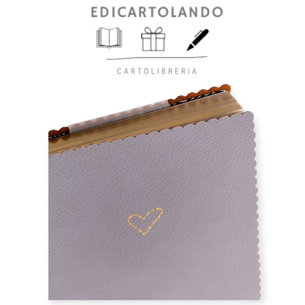 Notebook A5 Majoie Heart Purple Liliac - immagine 2