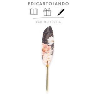 Penna con piuma Blossom Black