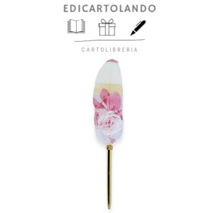 Penna con Piuma Colour Blocking Rose