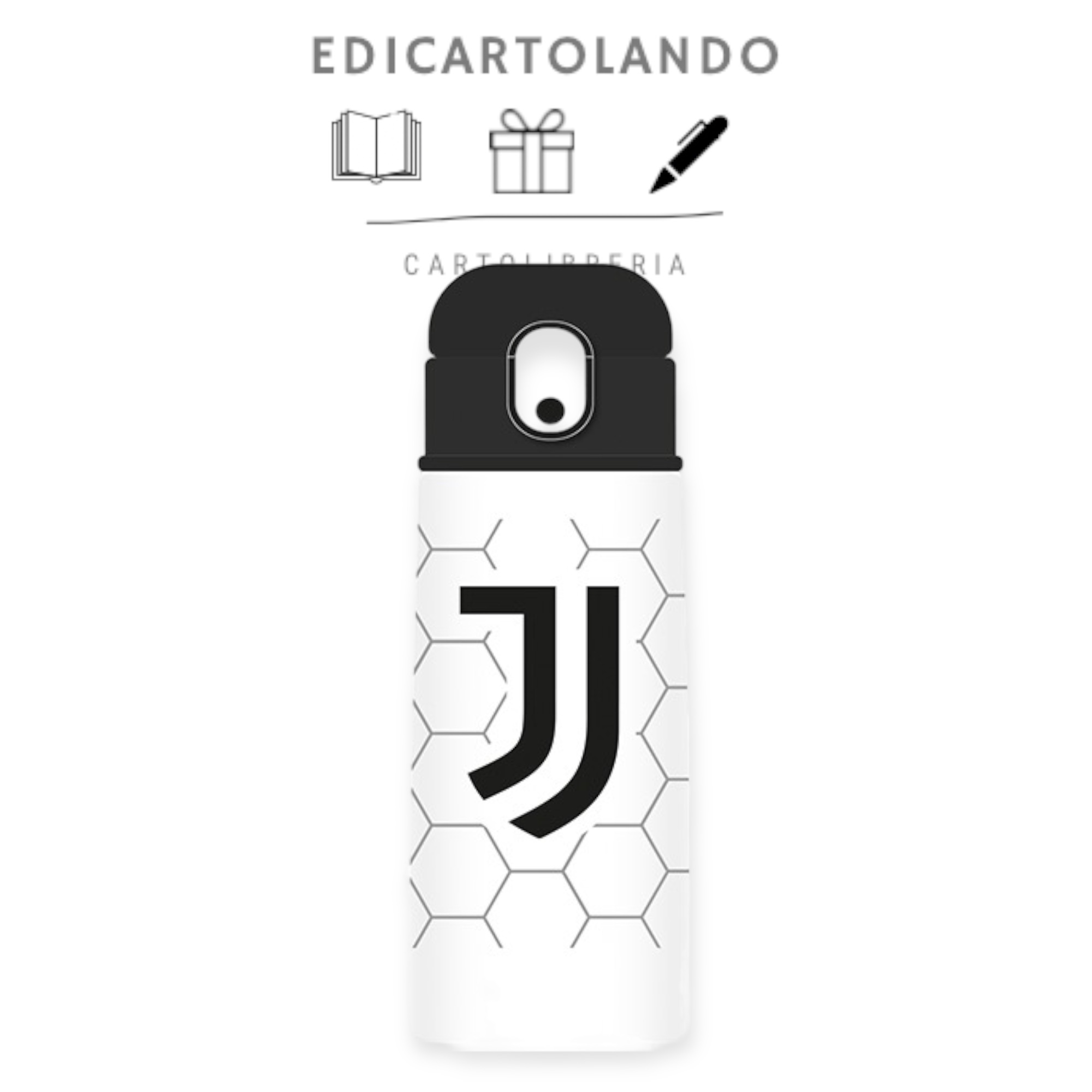 Borraccia Juventus 460ML Termica con cannuccia