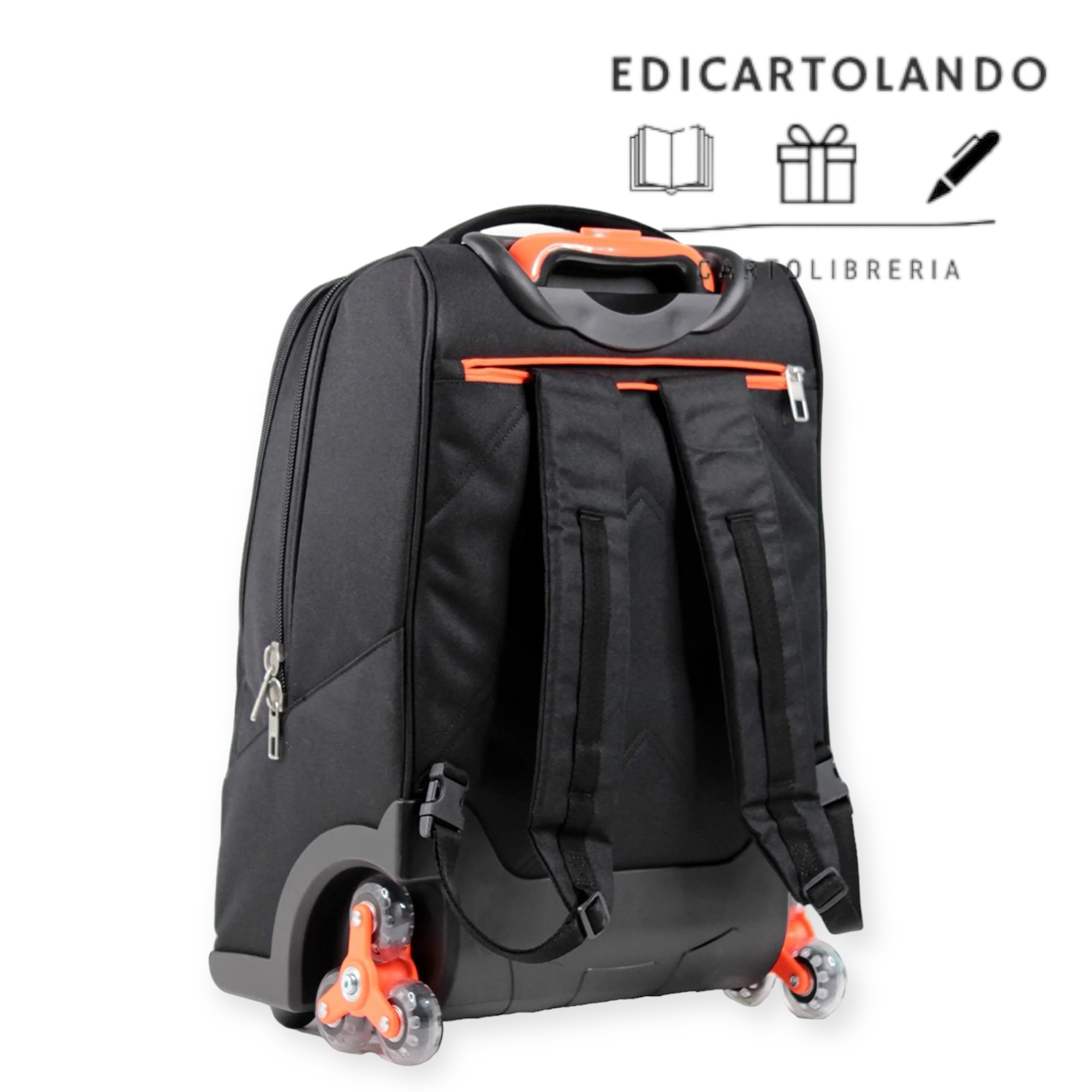 Trolley 3 ruote Urban Fluo Yub - Orange - immagine 3