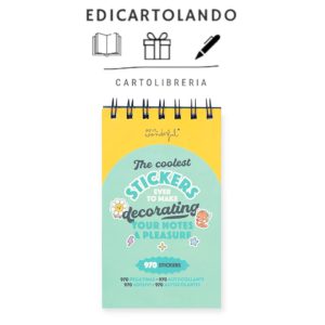 Blocco spiralato Mr. Wonderful con 970 sticker