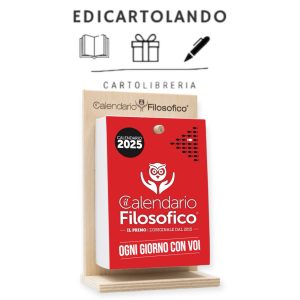 CALENDARIO FILOSOFICO 2025 - F.TO A6 CON SUPPORTO IN LEGNO