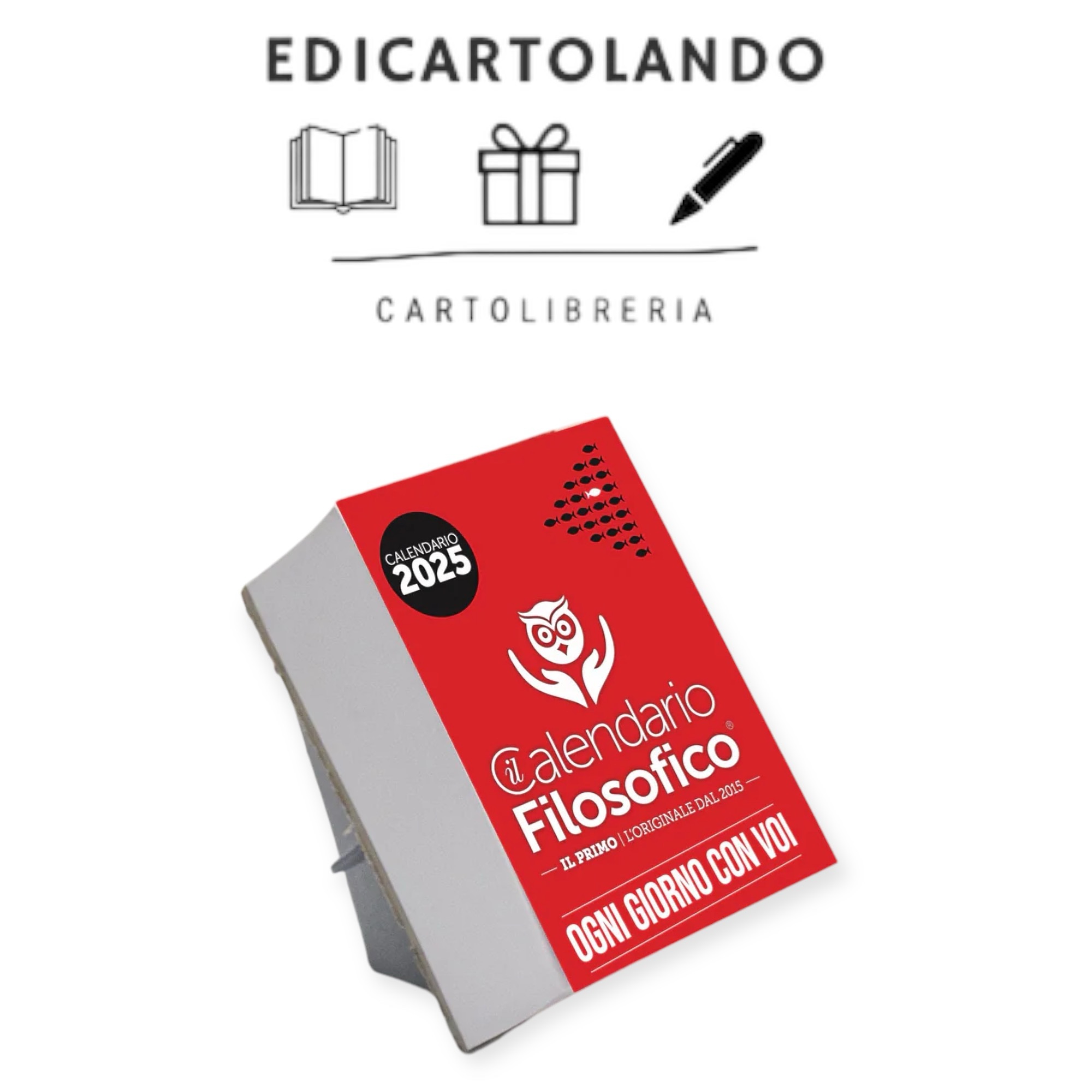 CALENDARIO FILOSOFICO 2025 - F.TO A7 MIDI CON SUPPORTO IN CARTONE