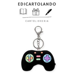 Portachiavi Peluche  Let’s play Game Nero