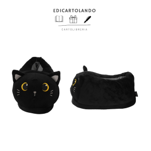 Pantofolone Plush Gatto Nero