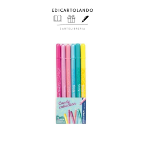 Astuccio 6 colori Tratto Pen Candy Collection