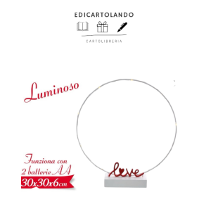 Decorazione Luminosa Love