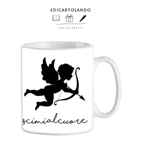Mug Colpiscimi al cuore Cupido