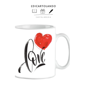 Mug Cup of Love cuore rosso