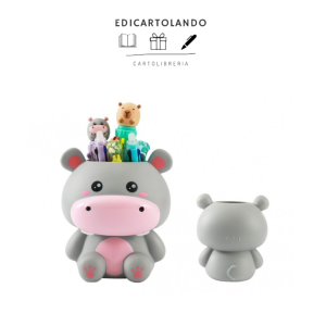 Portapenne 3D Hippo