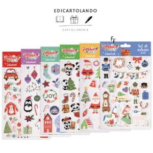 Stickers Natalizi Olografici e in Rilievo – Colourbook