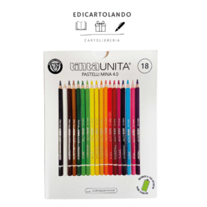 🎨 Pastelli Tinta Unita Mina 4.0 – Set 18 Colori