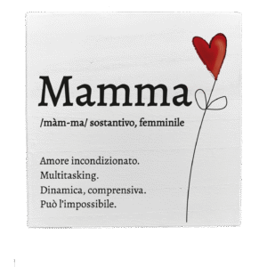 Quadretto in Legno – Definizione Mamma