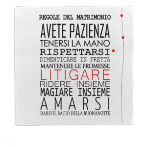 Quadretto in Legno – Regole del Matrimonio
