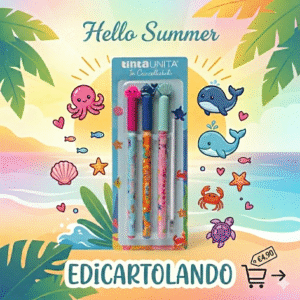 Set 3 Penne Cancellabili "Hello Summer Ocean" tintaUNITA 🌊🐙
